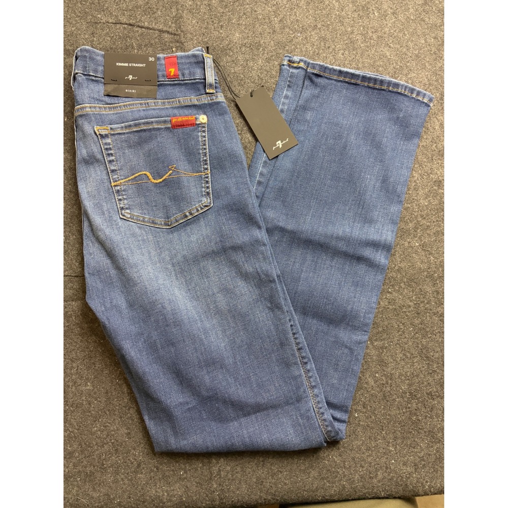 7 For All Mankind Kimmie Straight B(AIR) Jeans Duchess 30 NWT $200